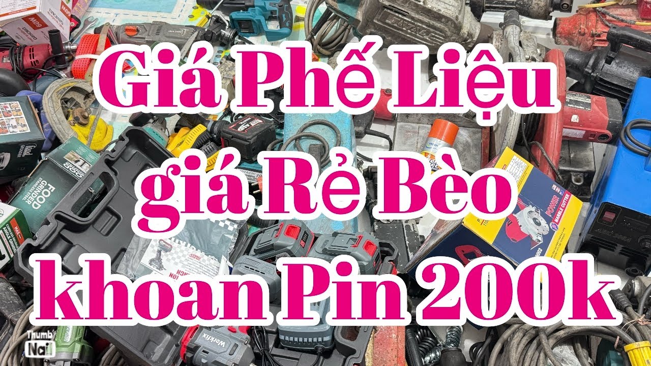 Thanh lý lô đồ cũ lộn xộn 19k búa rỉ, pin 20cell, máy khoan, máy hàn, rửa xe,13mm nhật giá rẻ bèo