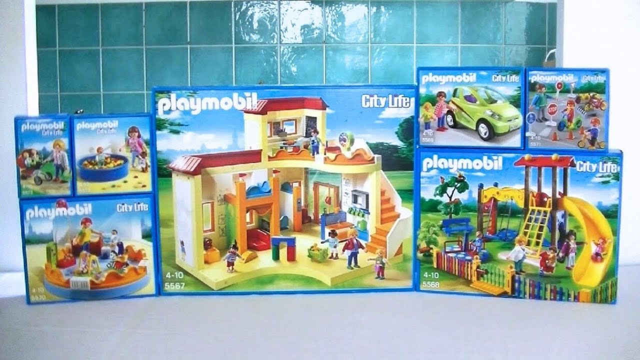 Unboxing Playmobil : La garderie (2014) - 5567, 5568, 5569, 5570, 5571, 5572, 5573