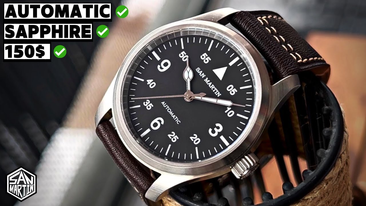 Check out this super affordable Pilot Watch for 150$! | San Martin SN0034-B1 Review