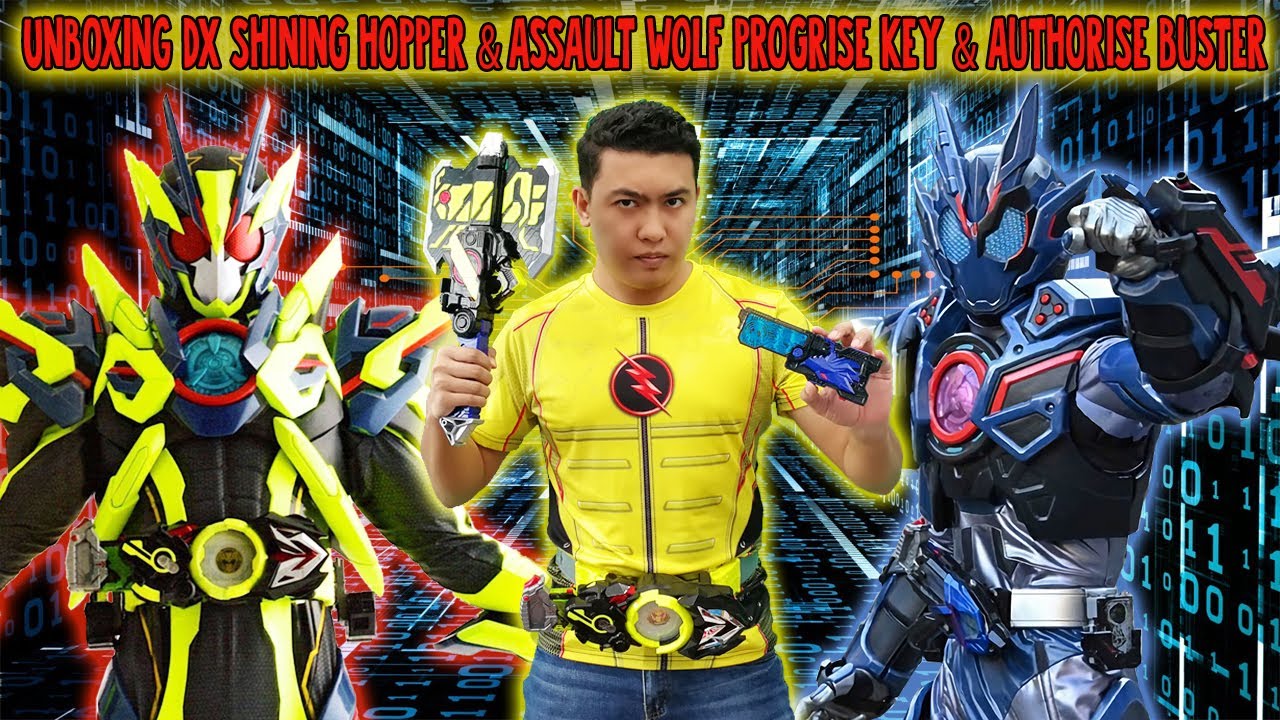Unboxing DX Shining Hopper & Assault Wolf Progrise Key & Authorise Buster Kamen Rider Zero One - Rev