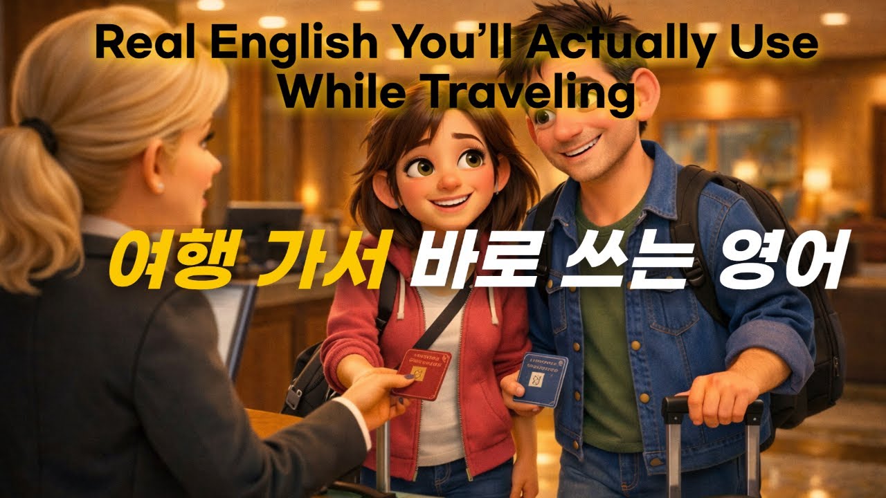 여행 중 실제로 쓰는 진짜 영어 회화 ㅣReal-life English you actually use when traveling