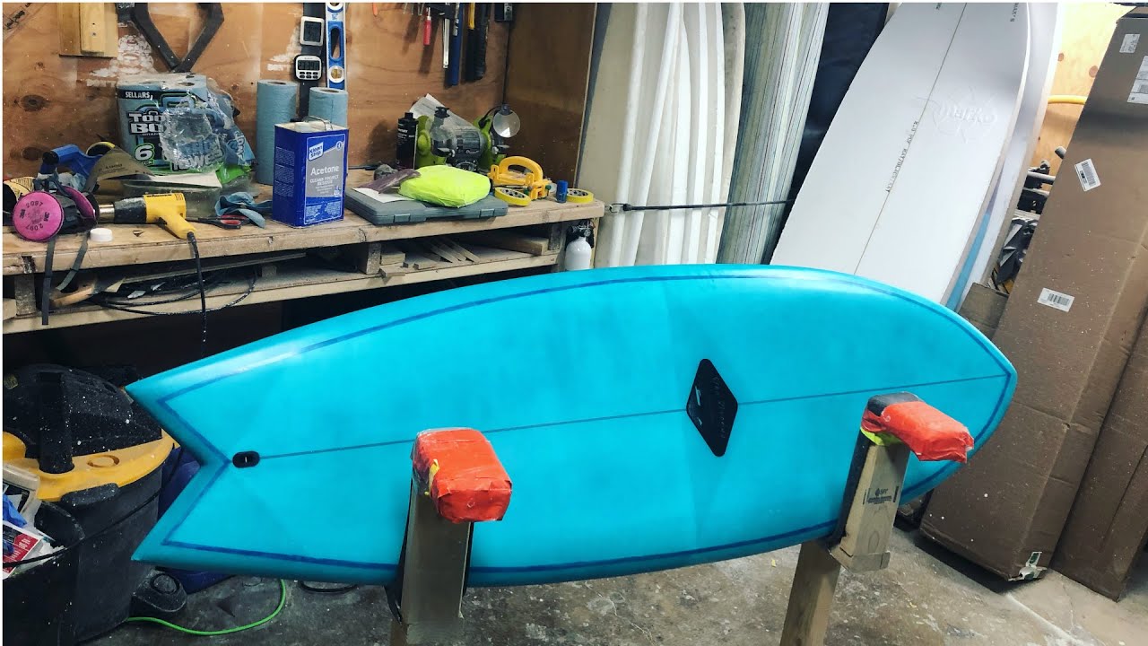 Glassing a Surfboard - Resin Tint