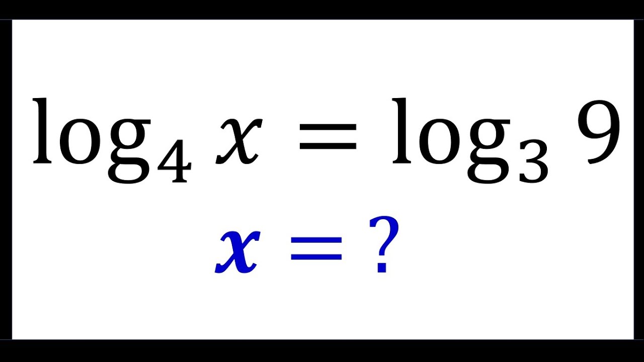 Logaritmos - Como Resolver Uma Equação Logarítmica ? ( Logarithmic Equations ) # 004