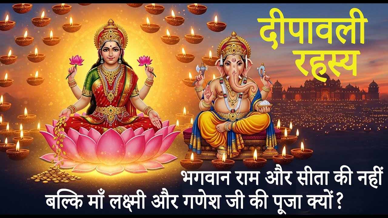 दीपावली रहस्य – राम और सीता की नहीं, बल्कि माँ लक्ष्मी और गणेश जी की पूजा क्यों?