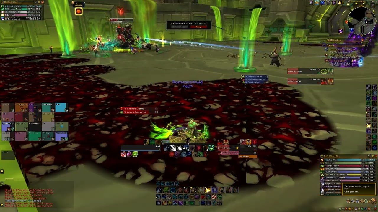 Heroic entombed Sentinels The venomous Abyss Raid testing balance druid pov