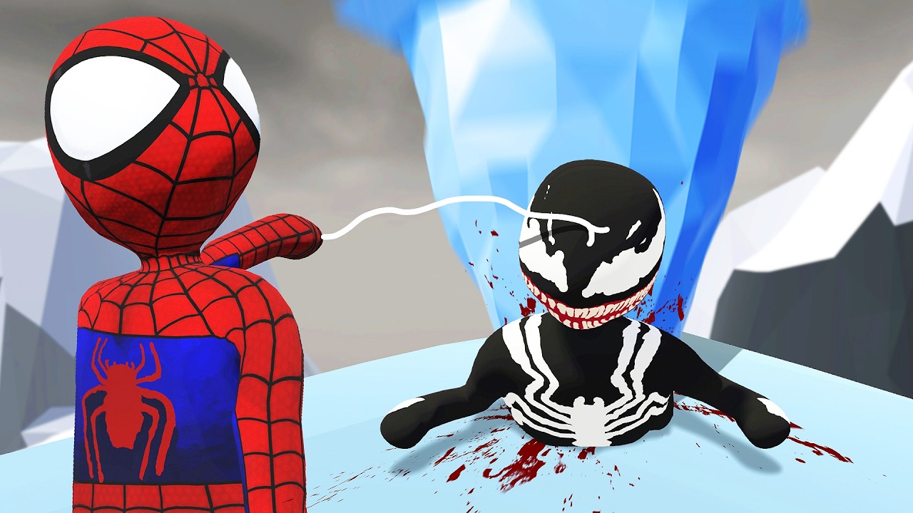 Venom Can't Handle Spiderman ICE TRAP