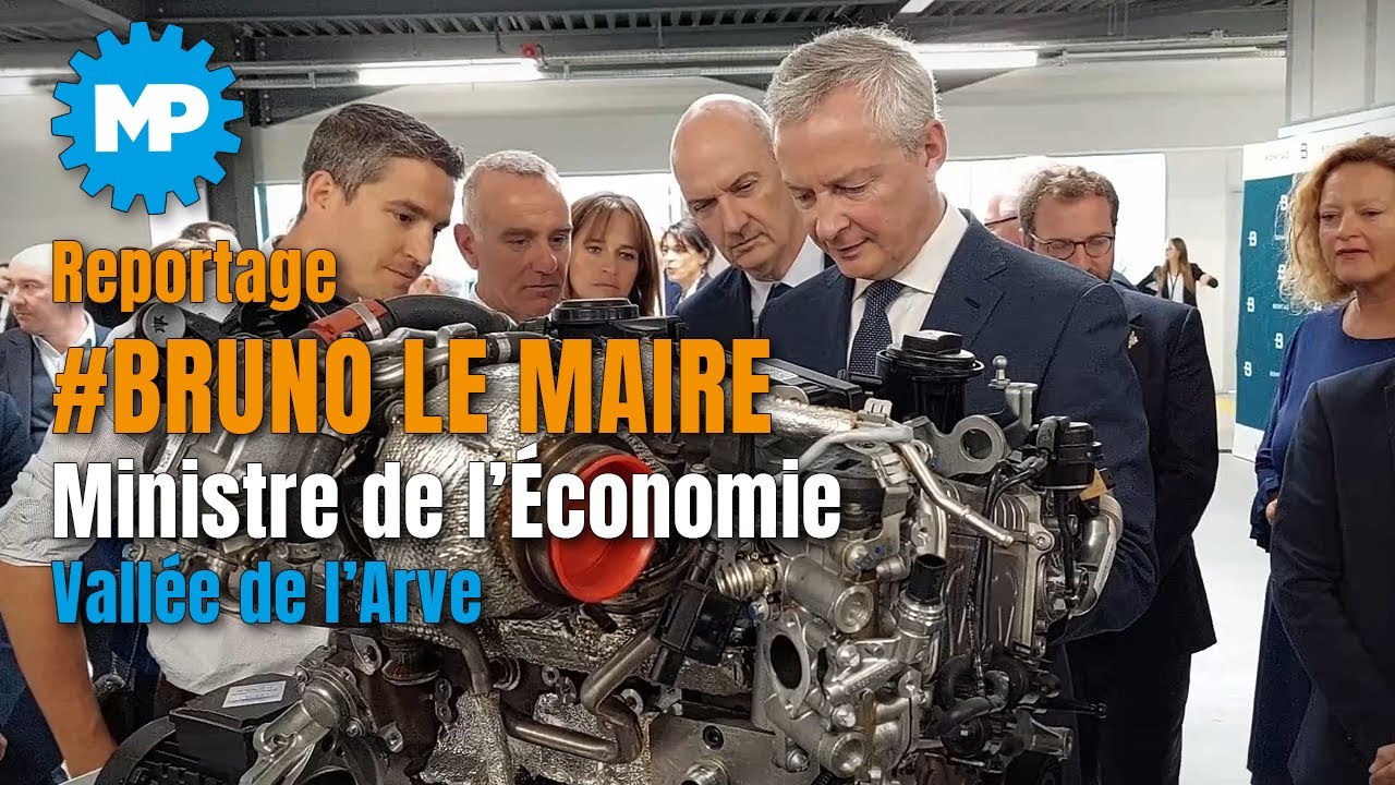 Visite de Bruno Le Maire dans la vallée de l'Arve 23/09/22 Haute Savoie