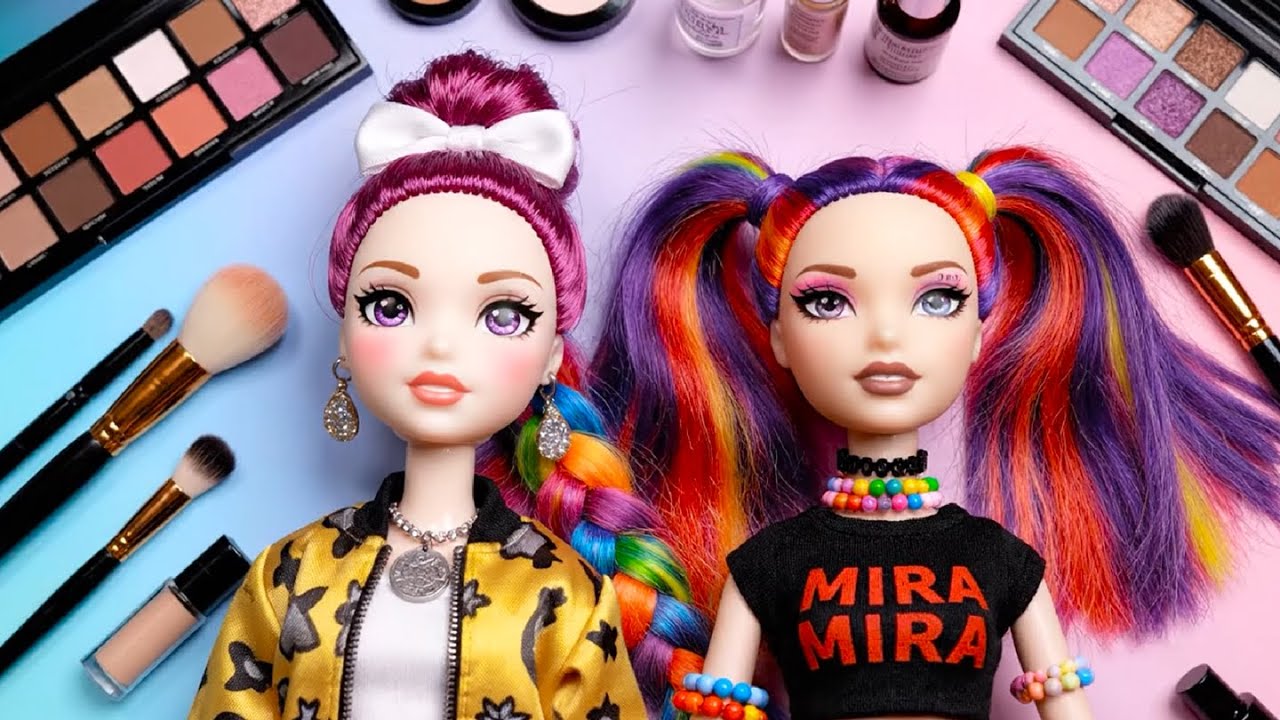 Rumi & Mira Colorful Makeup ASMR 😈✨ K-Pop Demon Hunters Inspired (No Talking)
