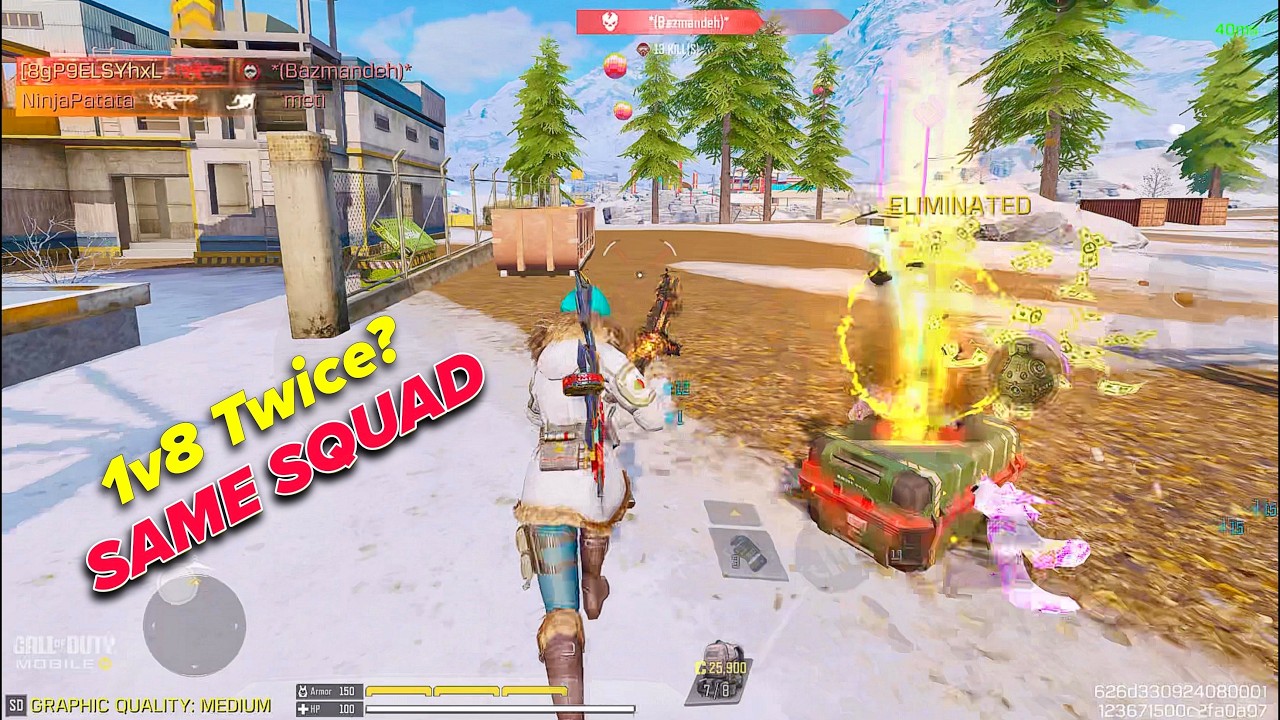 1v8 AGAINST THE SAME SQUAD 🔥 | INTENSE BLACKMARKET DOMINATION CODM