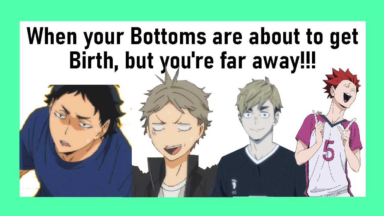 Haikyuu| An Omega who's going to give BIRTH, but their Alpha is away?! [CHAOS]