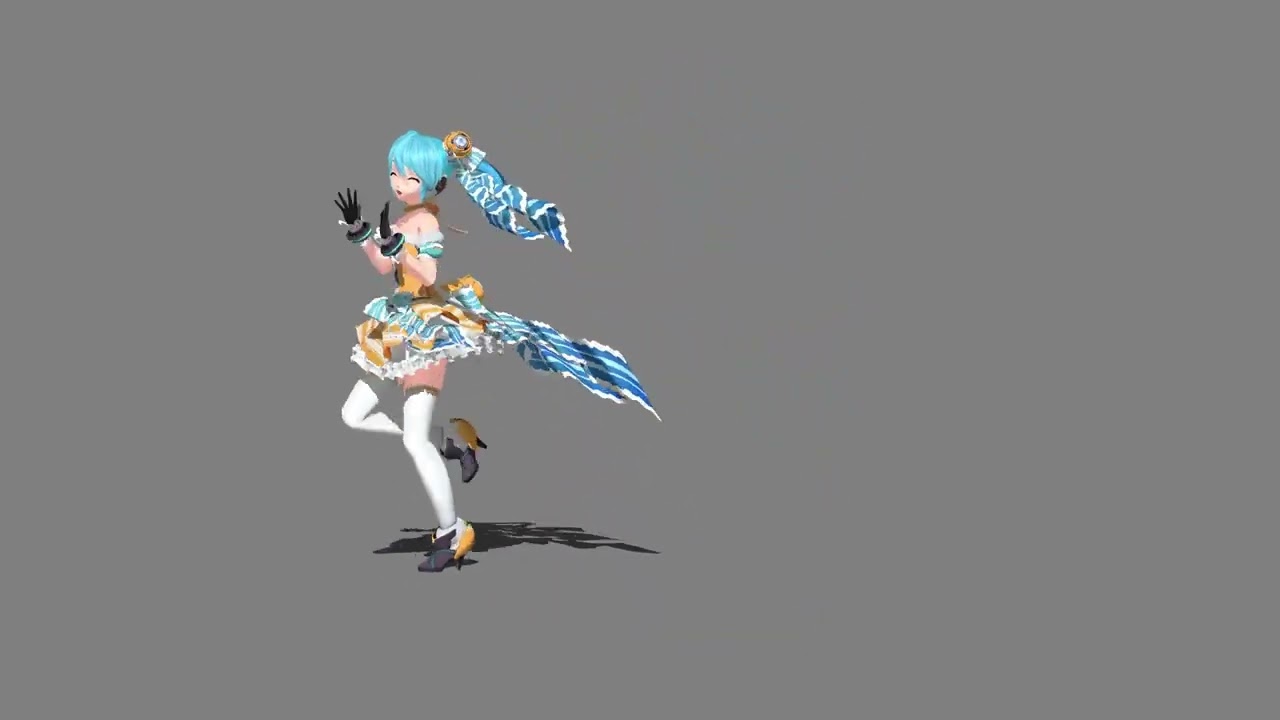 [MMD Model Download] Cute Medley Idol Sounds - PDAFT Orange Blossom Miku