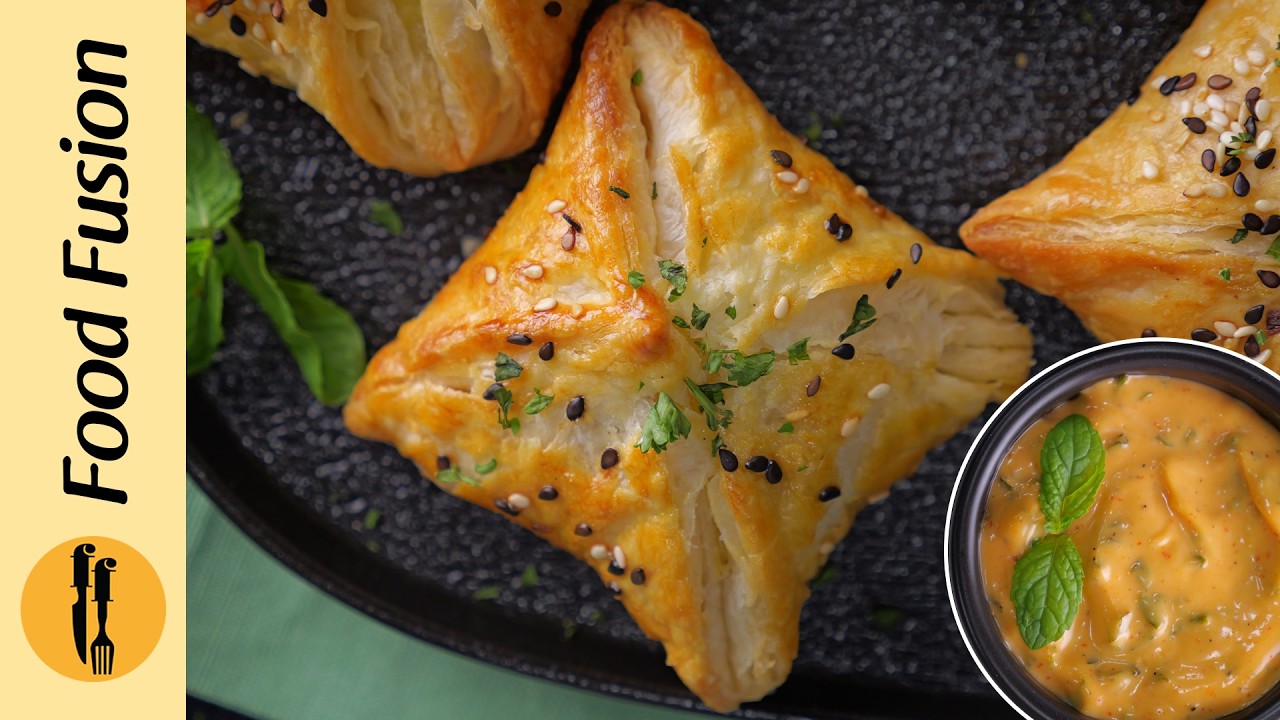 Chicken Pyramids Puffs Ramzan Special Recipe by Food Fusion