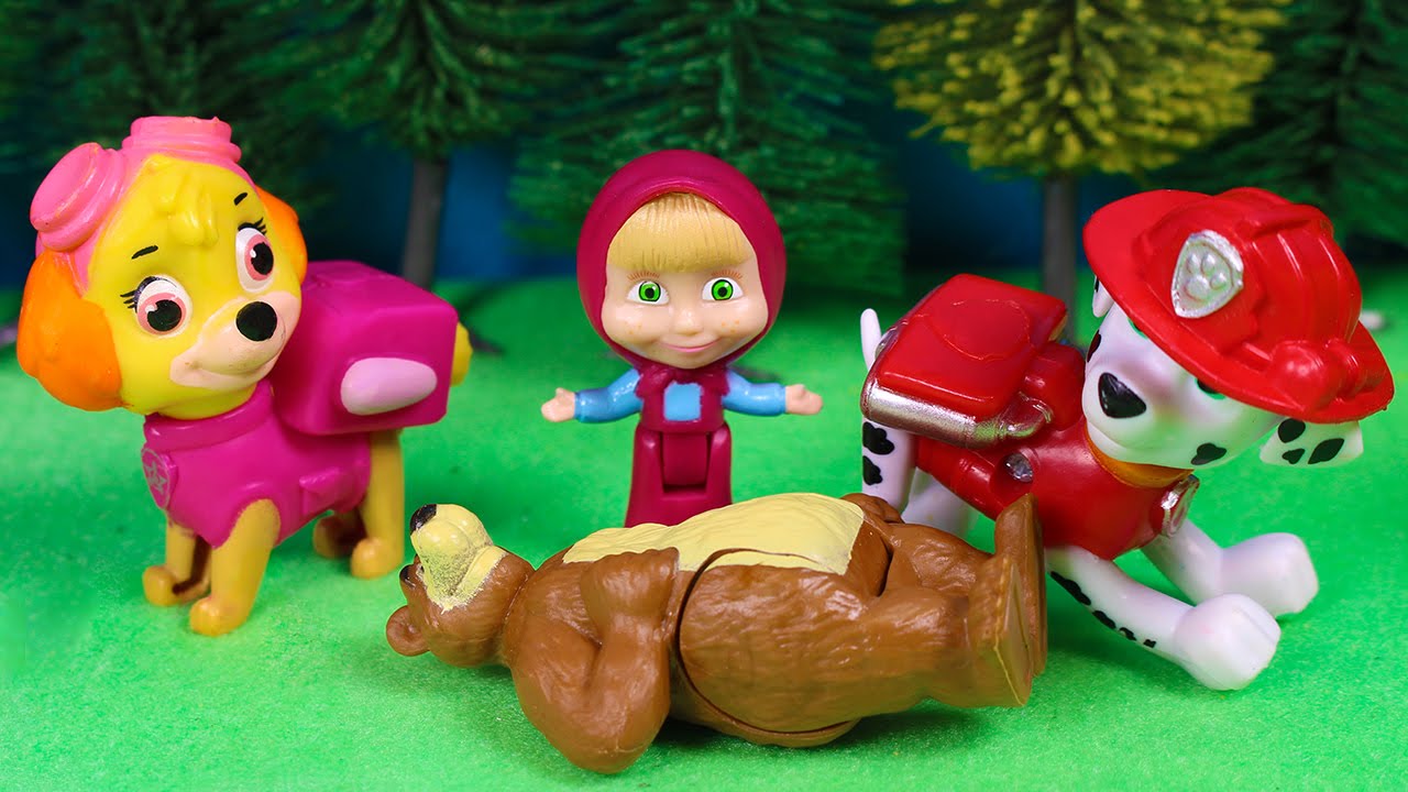 Paw Patrol rescues Masha and the bear ❤️ Videos and games for kids