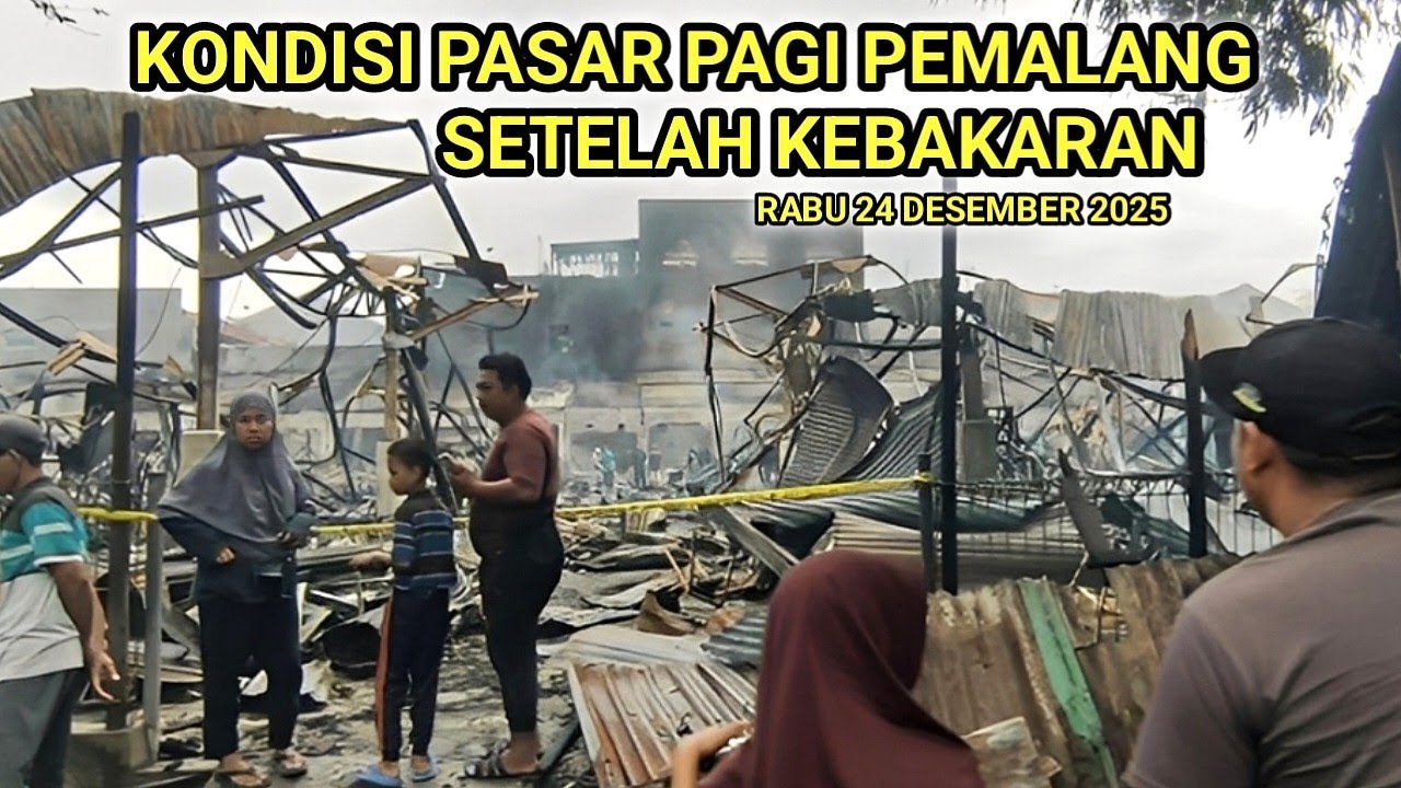 Keadaan Pasar Pagi Pemalang Yang Ludes Setelah Kebakaran