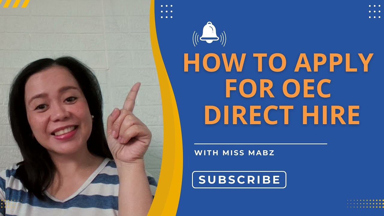 How to Apply for OEC for Direct Hire Employment (Step-by-Step Guide)