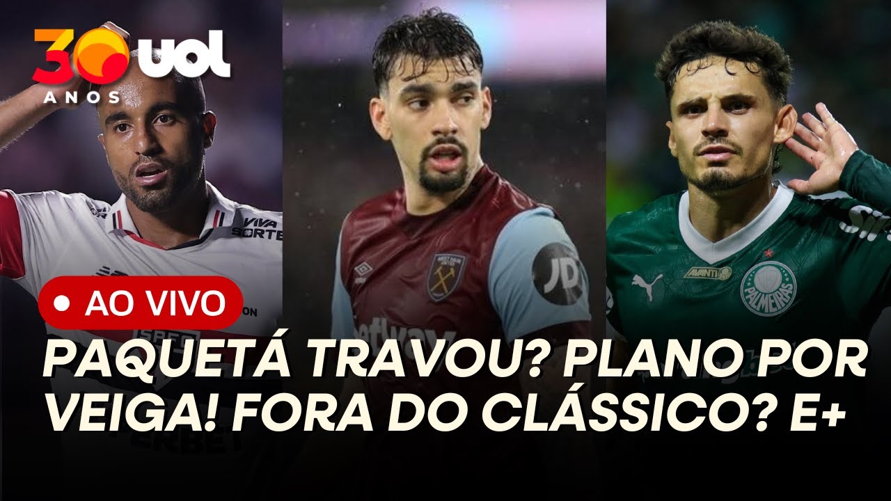FLAMENGO COM BARREIRA POR PAQUETÁ! PLANO PARA TIRAR VEIGA DO PALMEIRAS! SÃO PAULO: O DRAMA DE LUCAS
