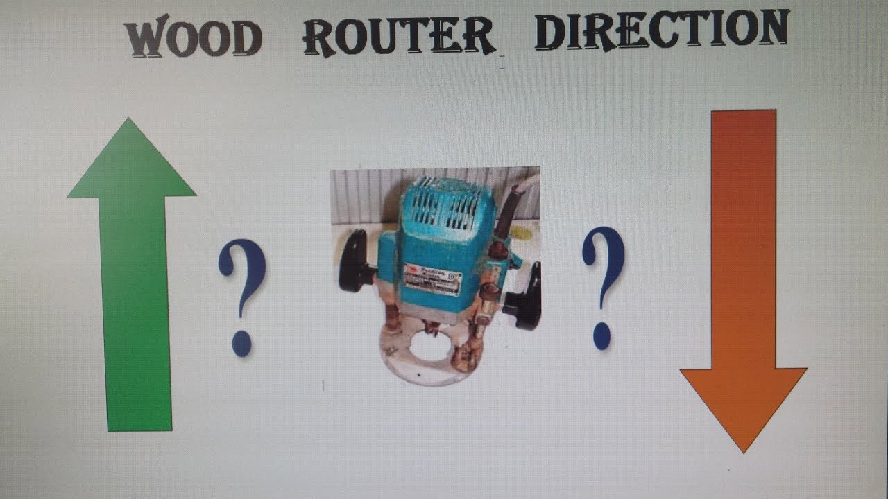 רוטר לעץ,  באיזה כיוון מומלץ לעבוד, Wood router feed direction