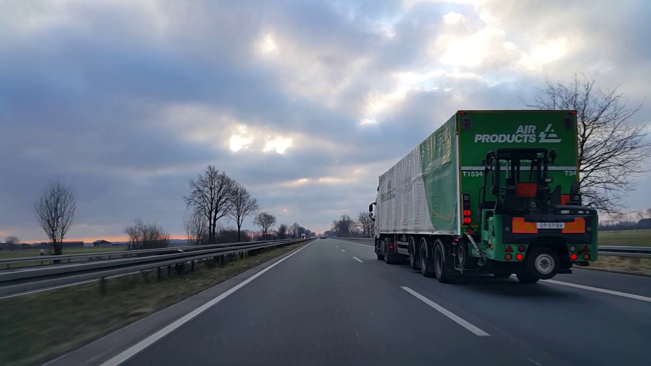 Wegvideo Duitsland: A3 Grenzübergang Elten Autobahn ---》A3 Nabij Hünxe.