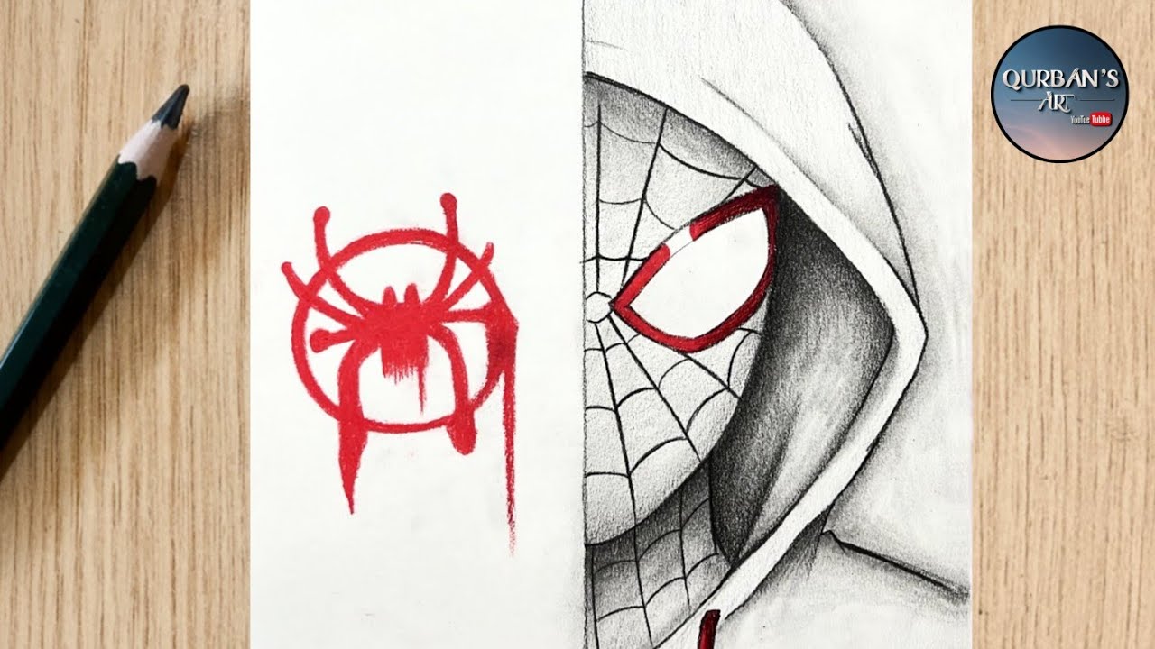 Как нарисовать Человека-паука шаг за шагом 🕷️ | Простой рисунок супергероя.