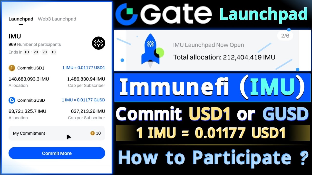 Gate Immunefi Launchpad | Как внести свой вклад в размере 1 доллара США | Дата распределения