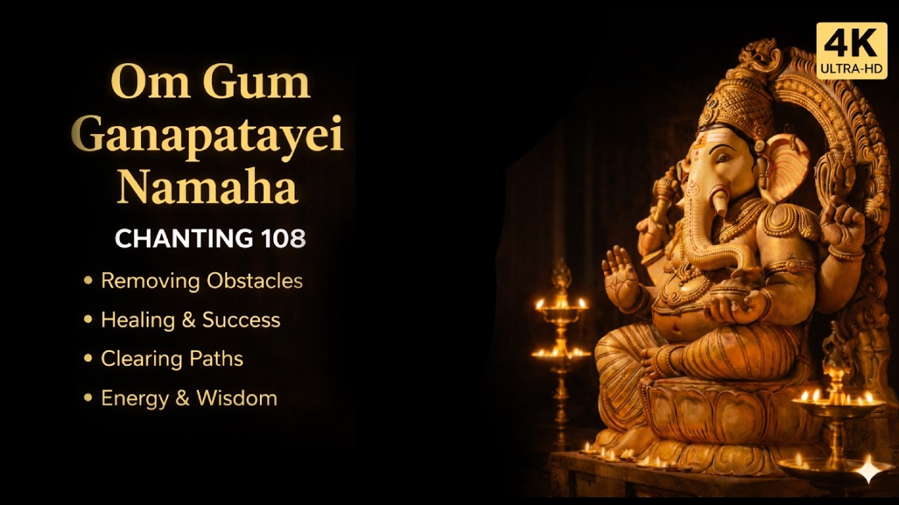 Om Gum Ganapataye Namaha 108 Times | Powerful Ganesha Mantra for Removing Obstacles