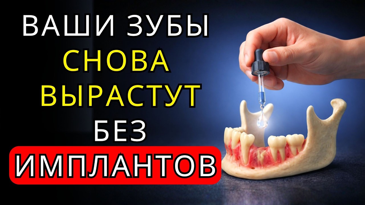 Это Заставляет ЗУБЫ Снова РАСТИ, Без Имплантатов (Японские Ученые Это Обнаружили)