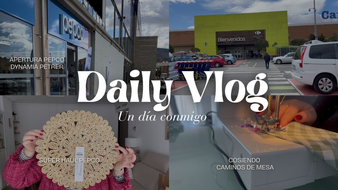 ✨VLOG✨ APERTURA PEPCO PETRER + SÚPER HAUL PEPCO + COSIENDO CAMINOS DE MESA DE TELA 😍