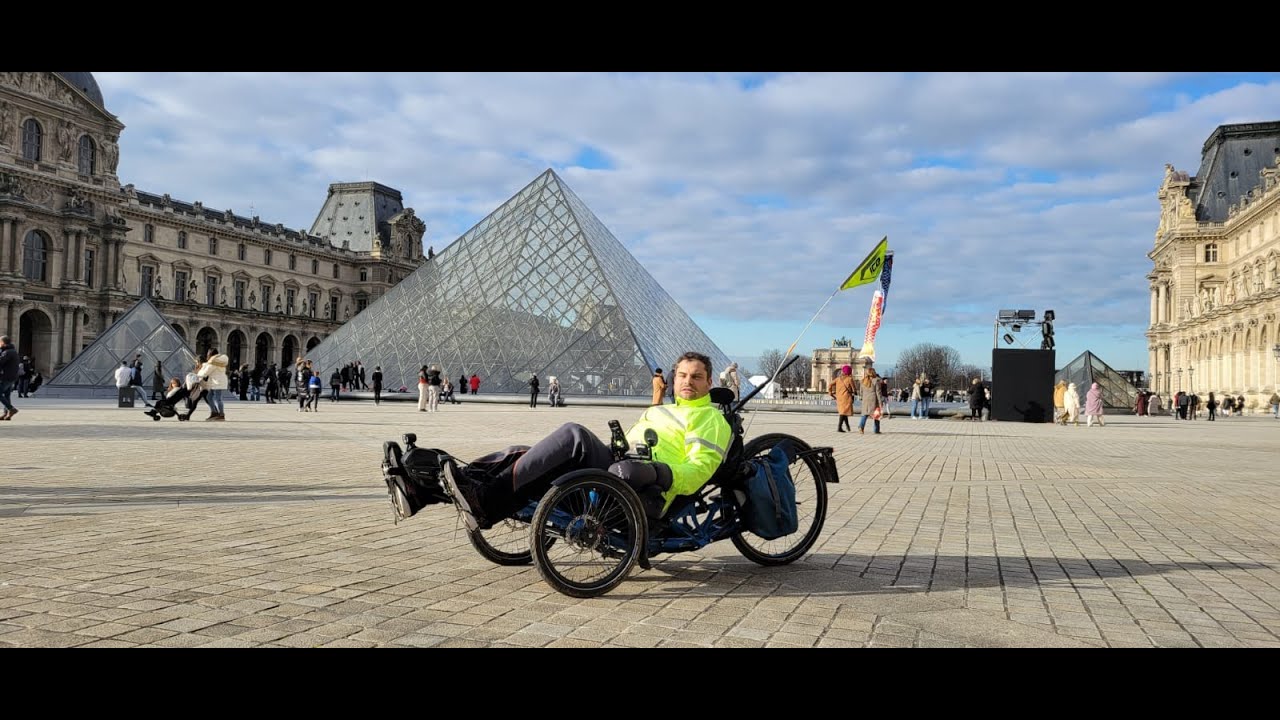 vélo couché petit tour de paris janvier 2022