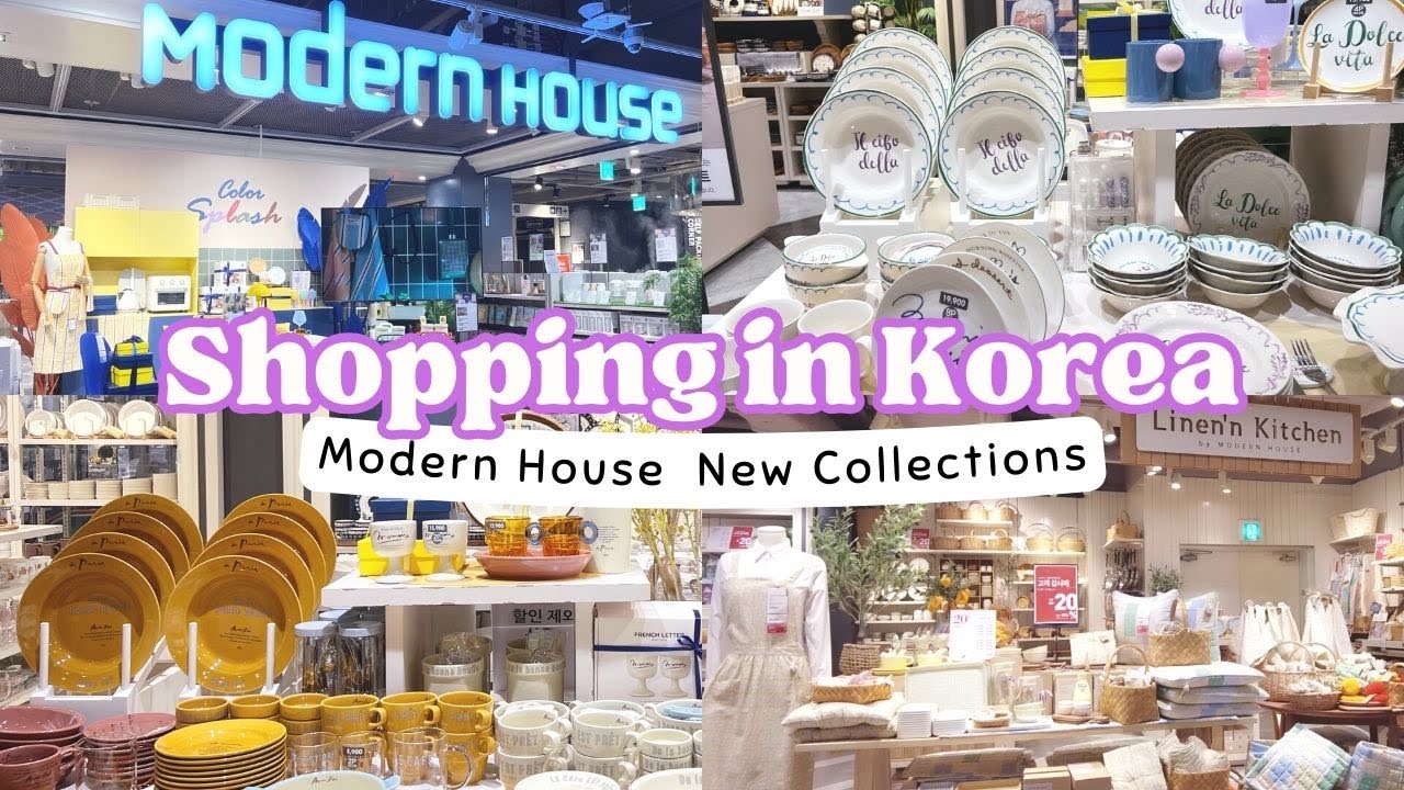 SHOPPING IN KOREA 🇰🇷 | MODERN HOUSE COLORFUL DINING WARES + KITCHEN LINEN COLLECTIONS | 모던하우스 쇼핑
