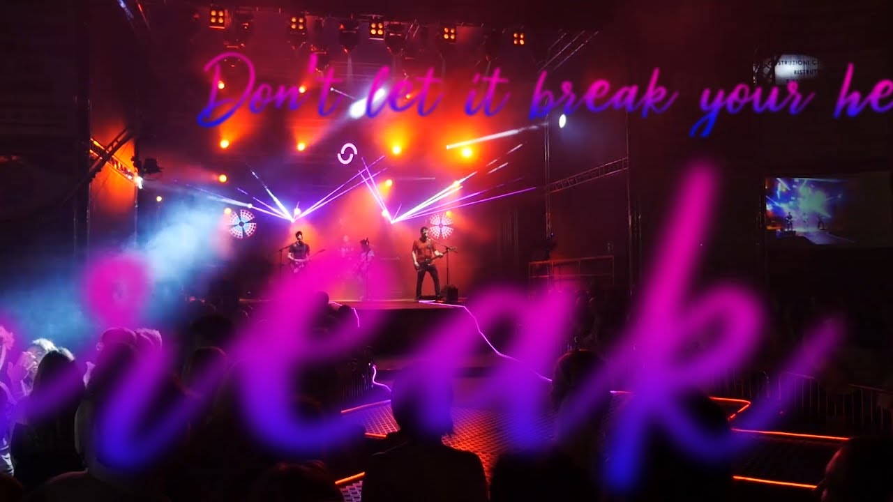 Coldplay - Don't Let It Break Your Heart (live) LASER & HOLOGRAM SHOW | Liveplay cover