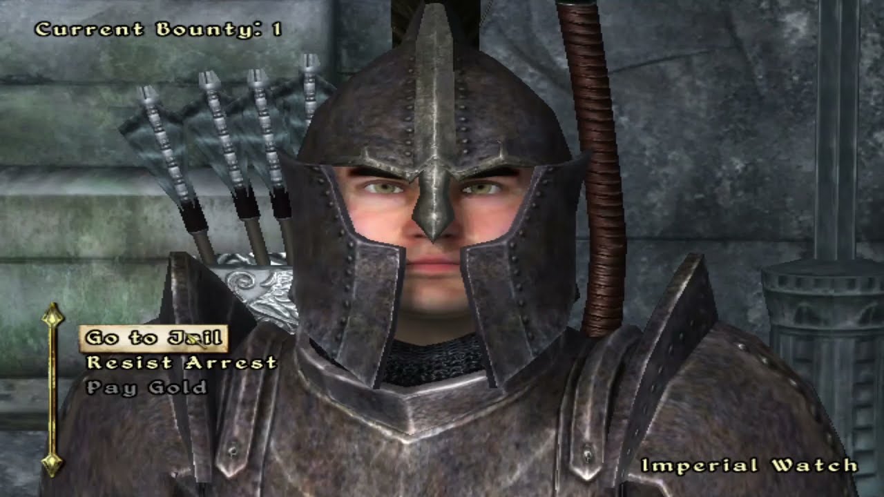 Imperial guard follows me to Bruma because I stole cheese