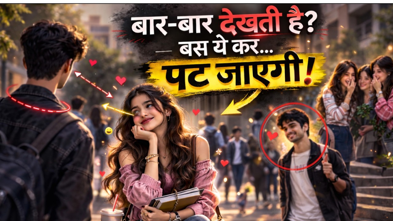 ladki dekhti hai but 6 Signs a girl likes you but doesn't want to show it || 6 Signs She Likes You |