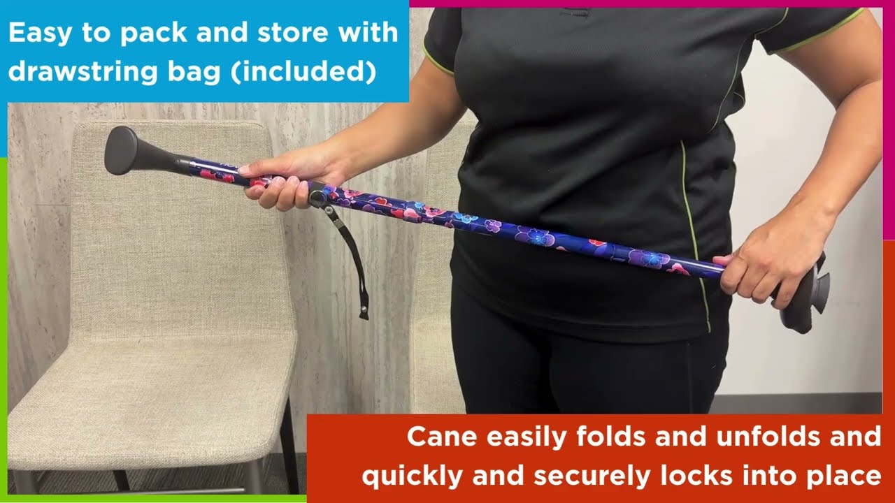 NOVA Folding Canes with Sturdy Quad Base