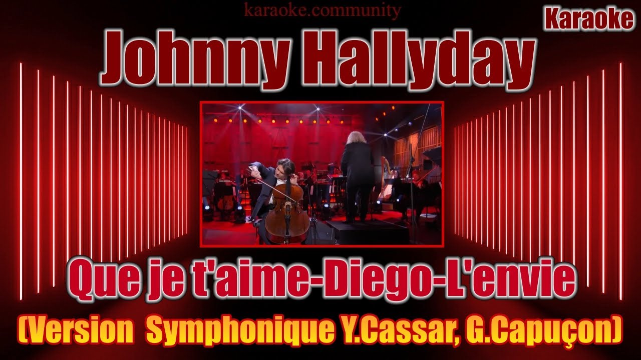 Karaoke - Johnny Hallyday - Medley Symphonique (arrangement Y.Cassar)