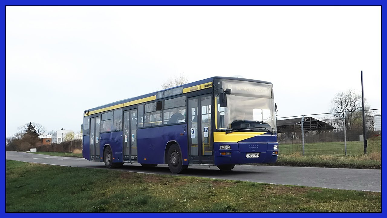 Поездка на ICC-919 (414) в депо в Мишкольце, Венгрия (MAN SL223)