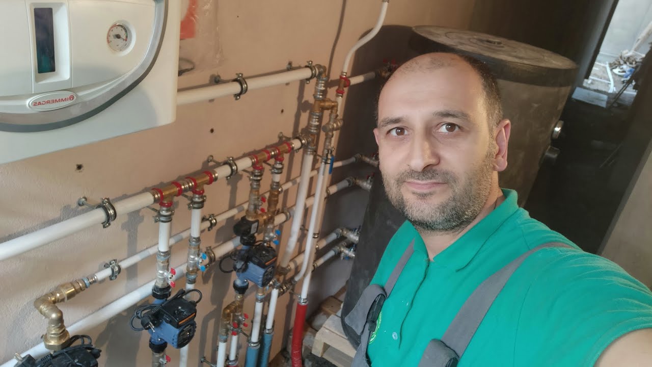 Buzovna qəsəbəsindəki 260 m² sahəsi olan şəxsi evin qazanxanasının montajı.