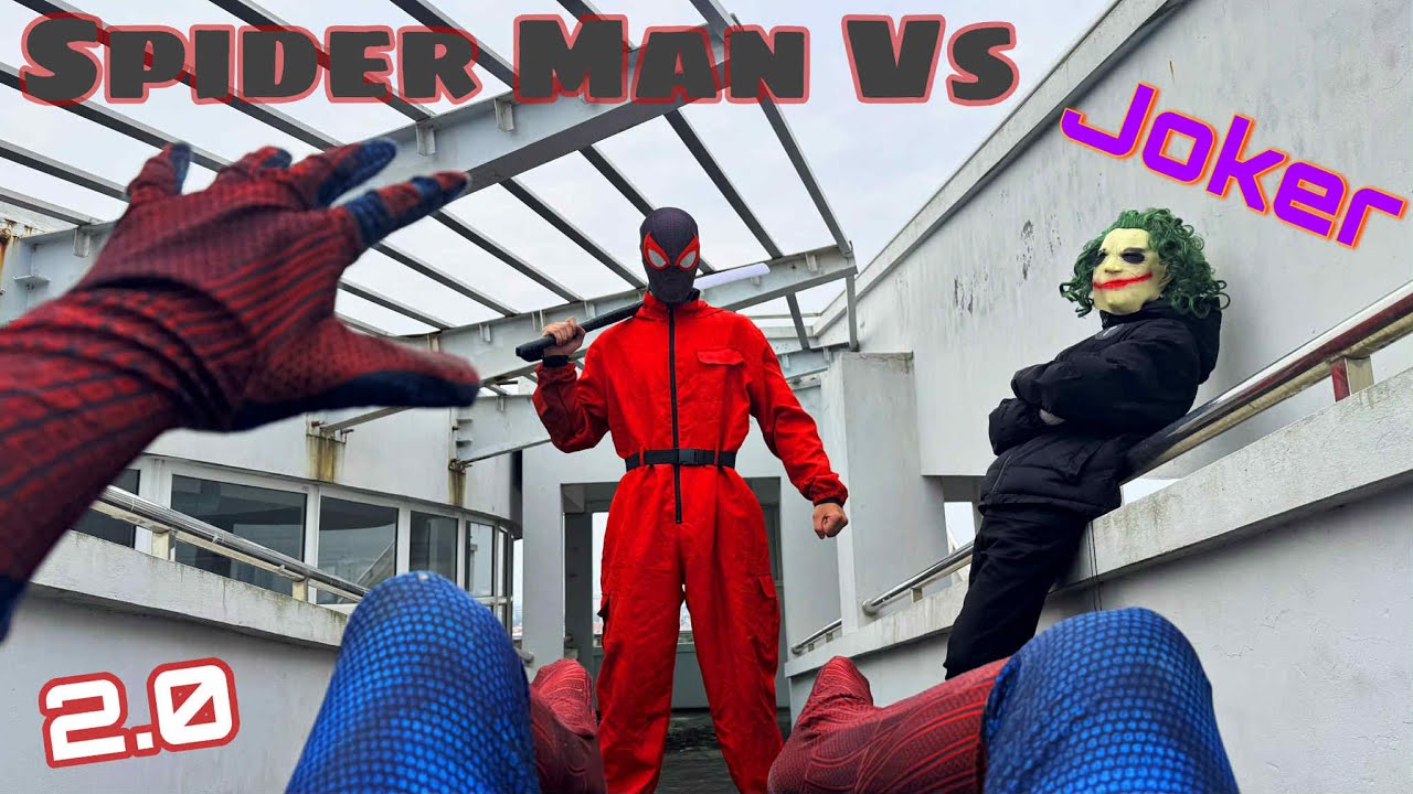 SUPERHERO's || PRO SPIDER-MAN vs JOKER COLOR TEAM 2.0 (Action POV Parkour)  Short Film