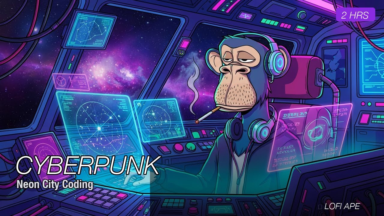 Cyberpunk Ambient Music — 2 Hours of Deep Focus Coding Music for Late Night Sessions 🌃