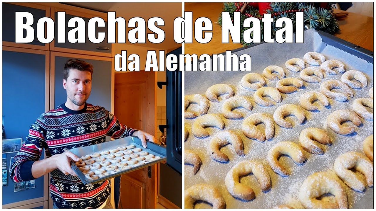 BOLACHAS (BISCOITOS) TRADICIONAIS DE NATAL DA ALEMANHA🌲🍪🇩🇪 | RECEITA | Vanillekipferl
