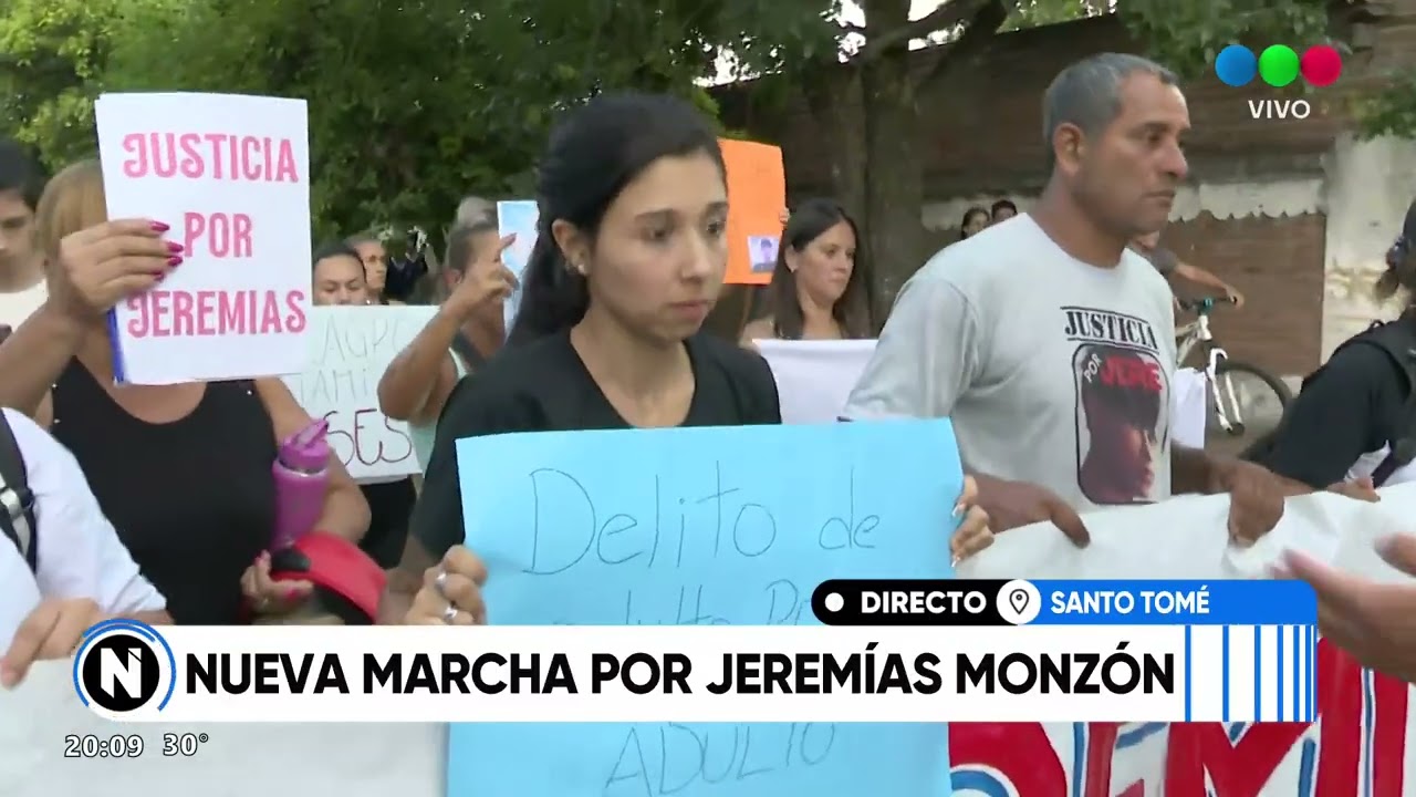 Santo Tomé: Marcha en reclamo de justicia por Jeremías Monzón