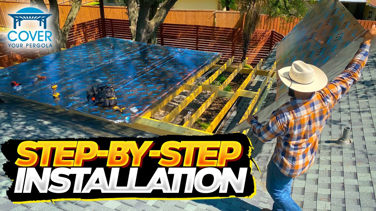 How To Install Our Apollo Pergola Cover | Cover Your Pergola Installation