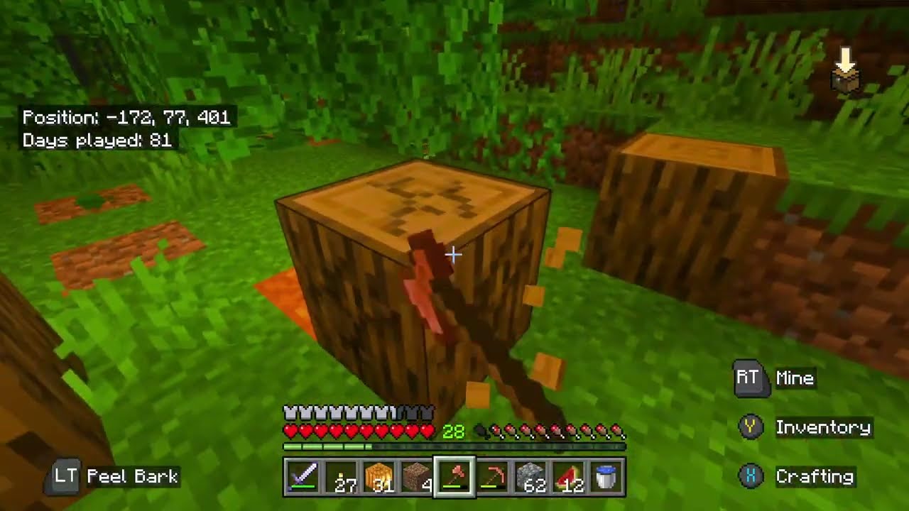 Silent Minecraft Survival | Day 81 – Lumberjack & Bee Hope (No Commentary)