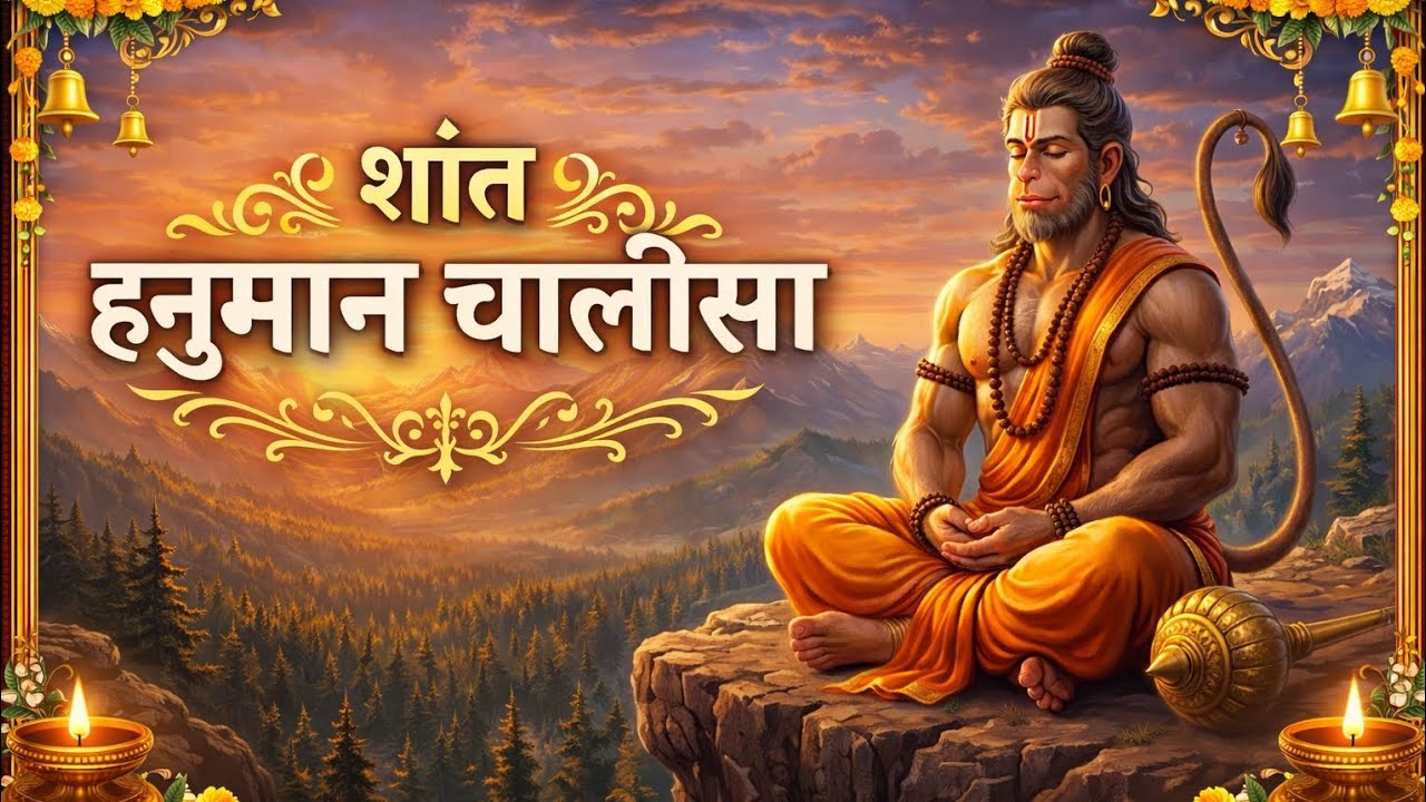 हनुमान चालीसा (शांत स्वर में) | Peaceful Hanuman Chalisa | सुबह सुनने वाला दिव्य भजन 2026।