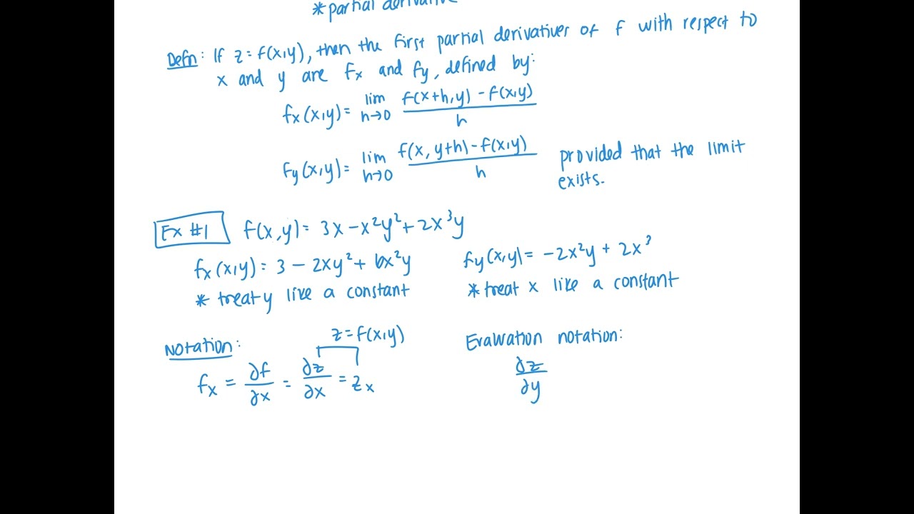 14.3: Partial Derivatives