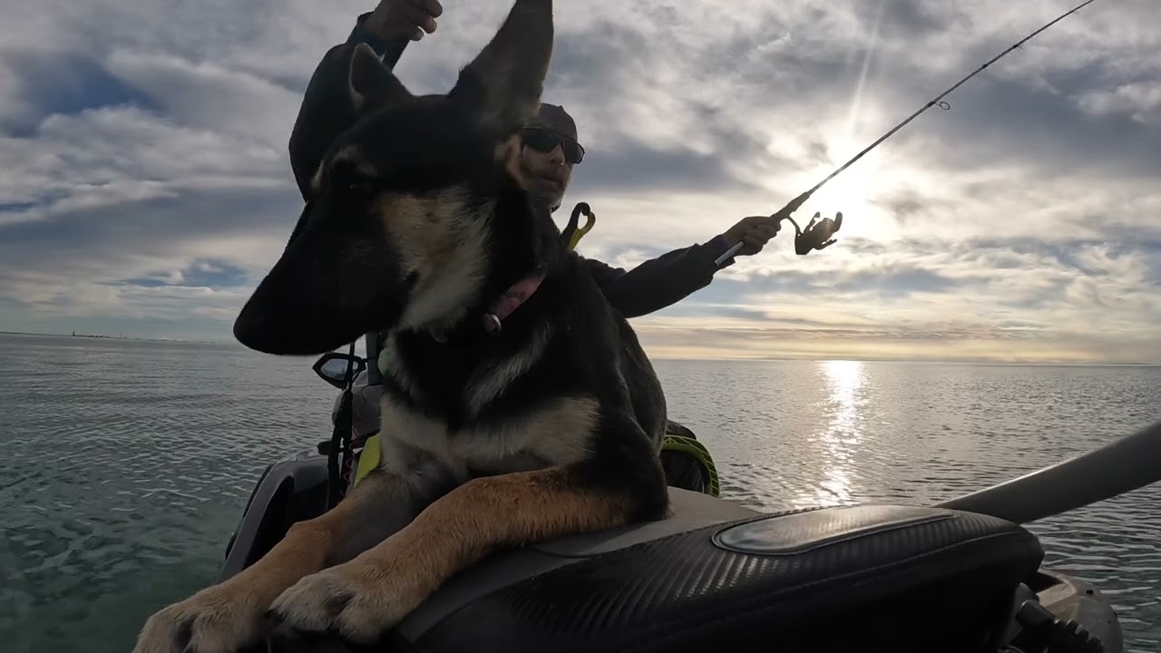 Lily first fish 