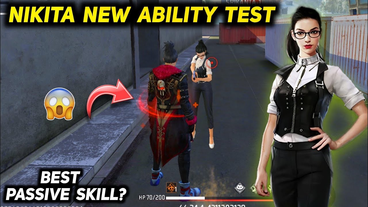 Nikita Character Ability After Update | Free Fire Nikita Character Ability Test & Gameplay