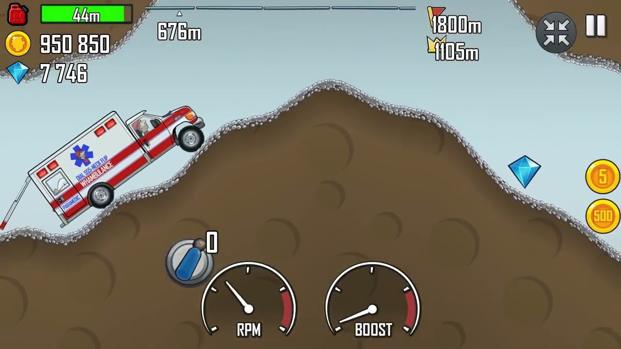 Ambulance In The Cave | Hill Climb Racing