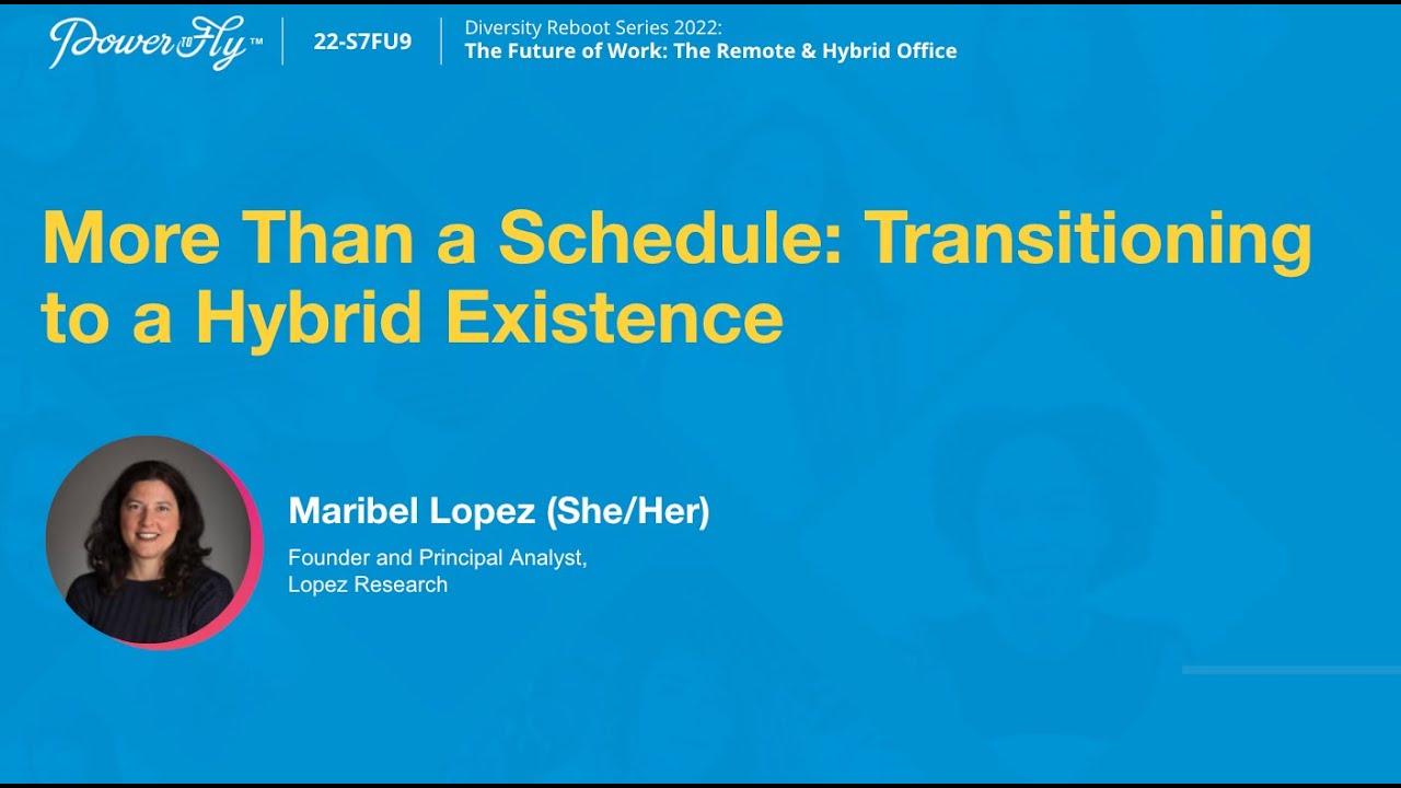DAY 1 - More Than a Schedule: Transitioning to a Hybrid Existence