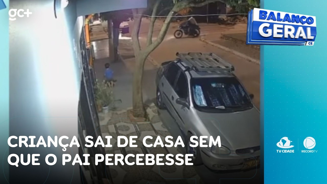 Criança sai de casa sem que o pai, que estava fora da casa, percebesse | Balanço Geral CE