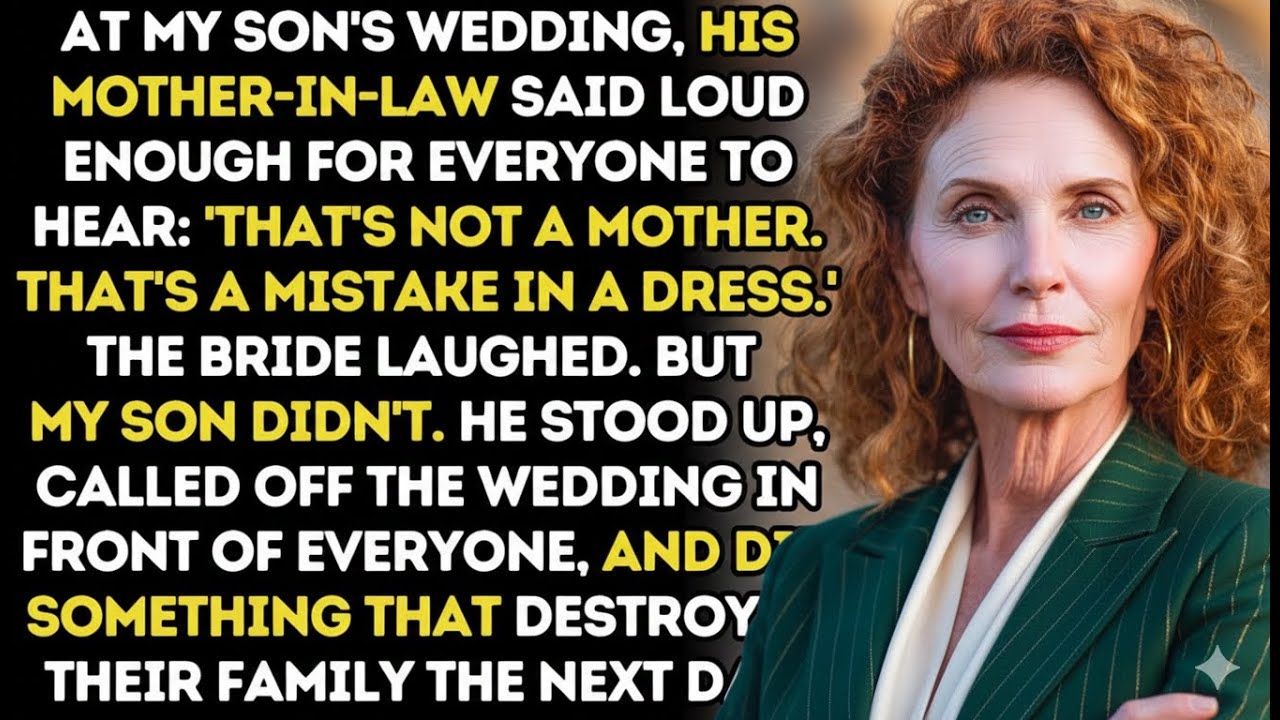My Daughter-In-Law Mocked Me In Front Of 200 People At Her Wedding Next Day, Their World Collapsed